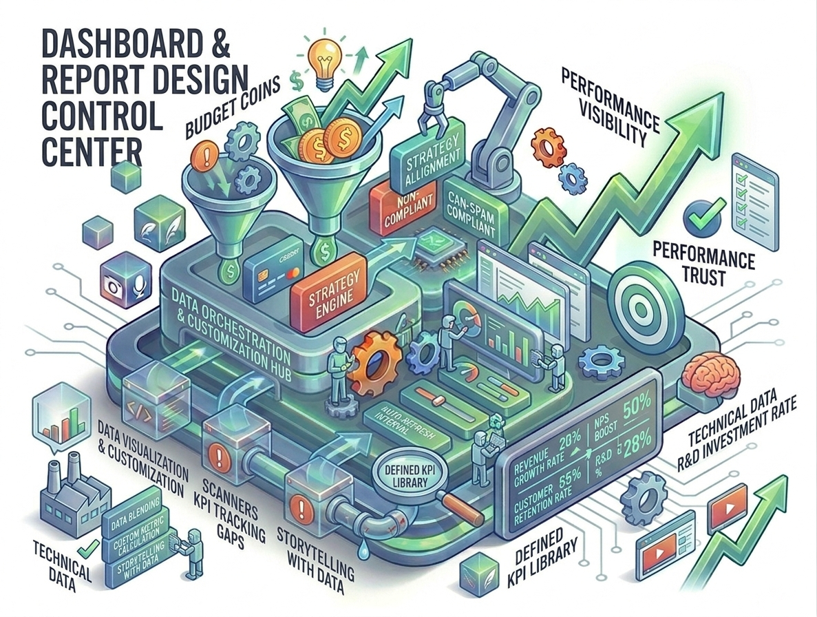 Custom Dashboards & Reports for Real-Time Business Insights