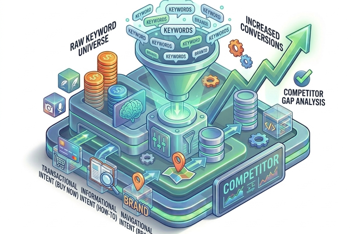 Keyword research and intent analysis in search engine marketing SEM services for high converting campaigns in India