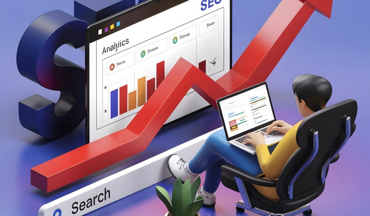 On-page SEO optimization including meta tags content and internal linking