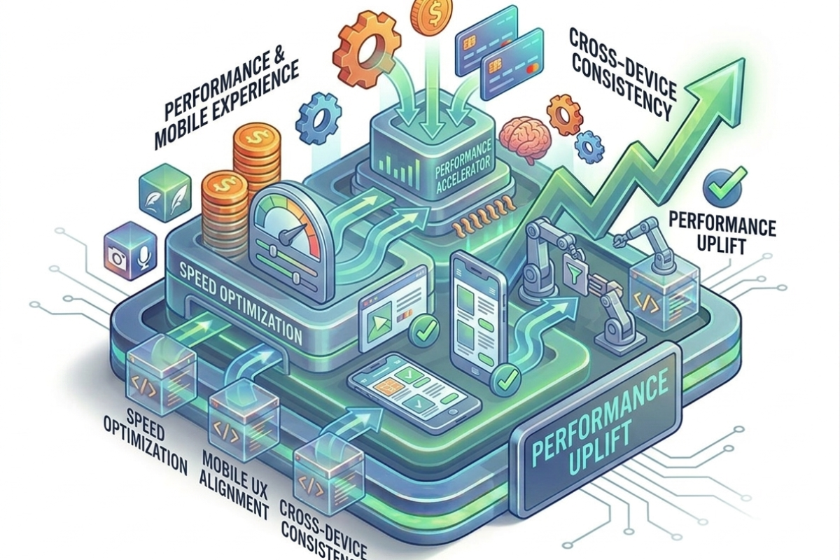 performance and mobile experience optimization in e commerce optimization services to improve speed and usability