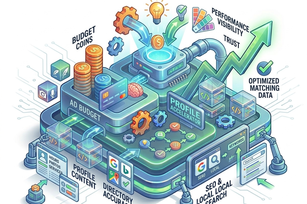 Profile and listings optimization in online reputation management ORM services to improve online visibility and credibility